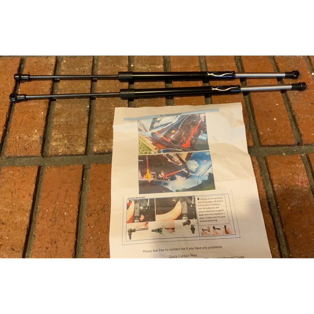 Tenkidom 2pk Front Hood Struts Springs for Mazda RX8 No‎ Drill